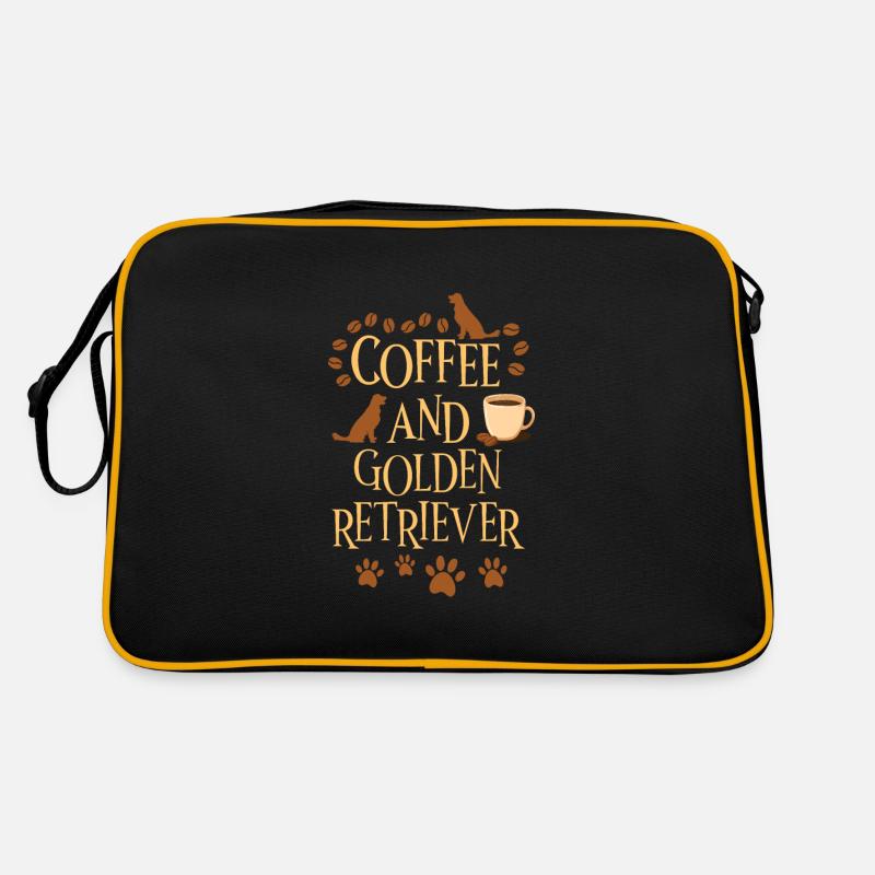 Café et Golden Retriever Sac Retro