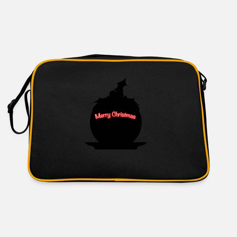 Christmas Pudding SIlhouette Retro Bag