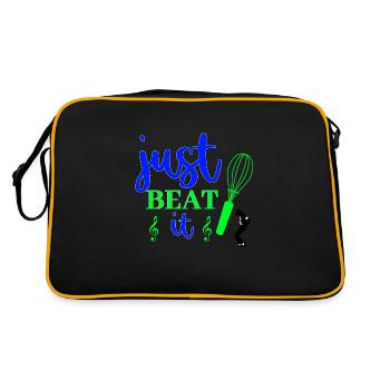 just beat it - Retro Bag - black/gold - Back