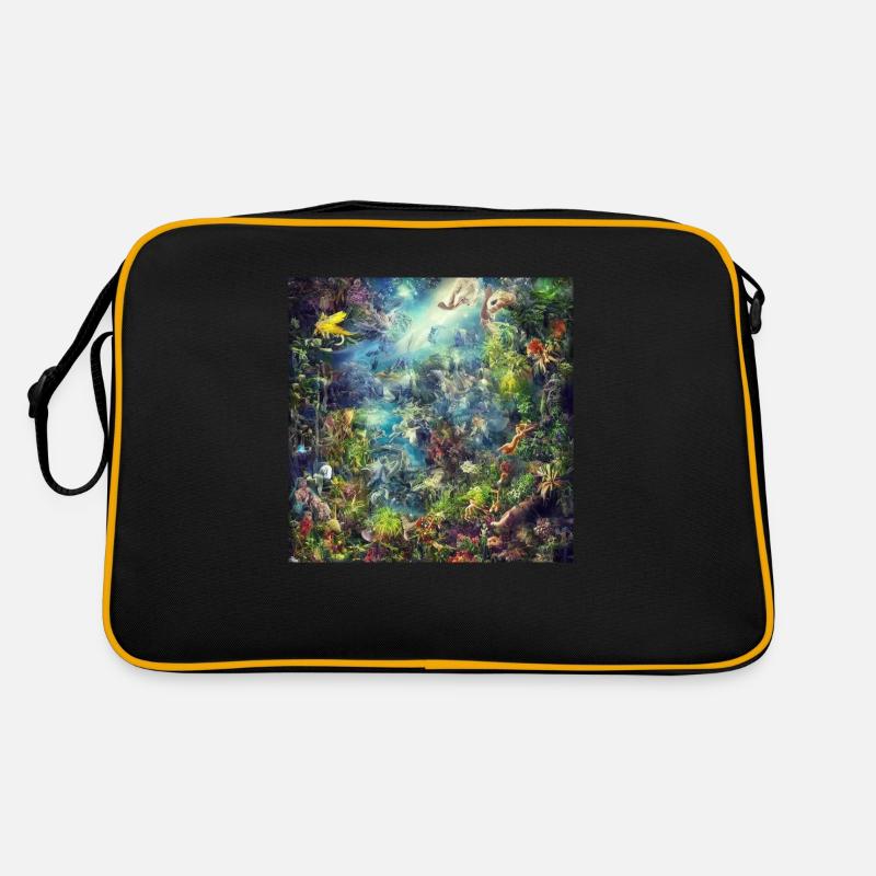 Dreamylife V2 - Retro Tasche - Schwarz/Gold