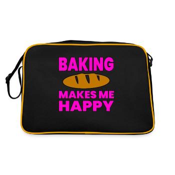 Bake - Retro Bag - black/gold - Back