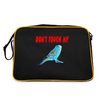 Perruche ondulée - Sac Retro - noir/or - Dos