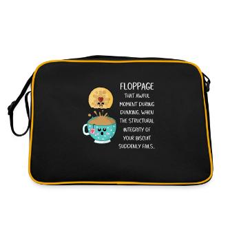 Diskette - Retro Tasche - Schwarz/Gold - Hinten