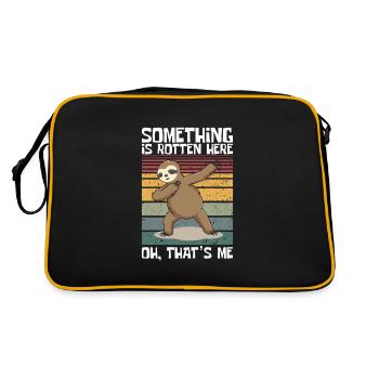 Something is rotten here, Oh, that's me Sloth - Retro Bag - black/gold - Back