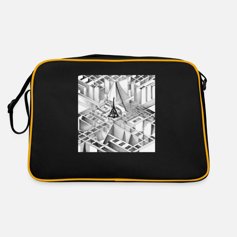 MC Escher dessin de la Tour Eiffel Sac Retro
