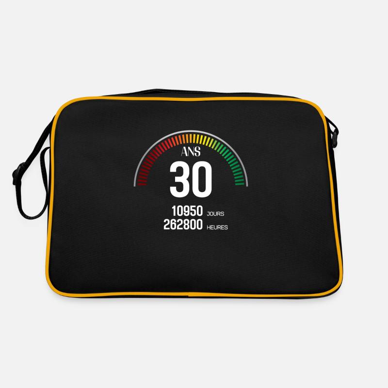 Anniversaire 30 ans Compteur Sac Retro