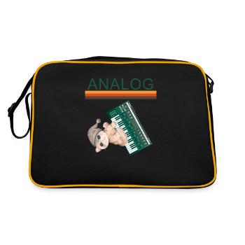 Synths Analog Retro Cat Synthesizer - Retro Bag - black/gold - Back