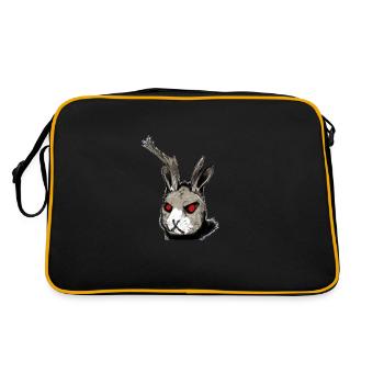 Cursedrabbit1 - Retro Tasche - Schwarz/Gold - Hinten