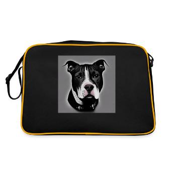 Meilleur ami du chien - Sac Retro - noir/or - Dos