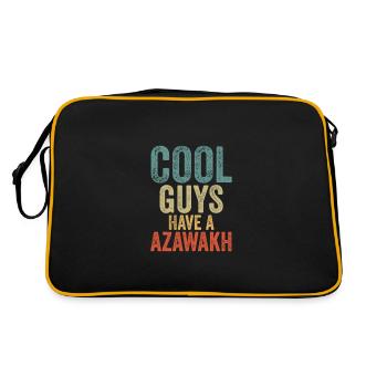 Cool Guys have a azawakh - Retro Bag - black/gold - Back