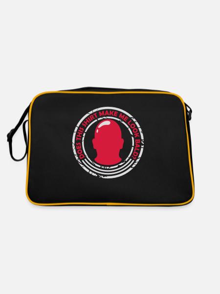 look soon shirt quote - Retro Bag - black/gold - Back