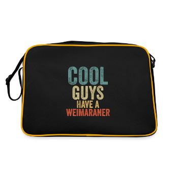 Cool Guys have a weimaraner - Retro Bag - black/gold - Back