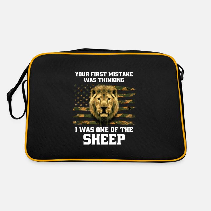 Your first mistake was thinking i am a sheep Retro Tasche