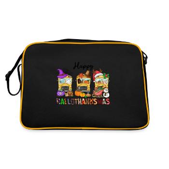 Happy Hallothanksmas - Sac Retro - noir/or - Dos