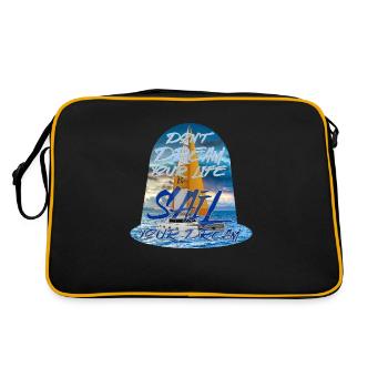 Ne rêvez pas votre vie, naviguez votre rêve - Catamaran - Sac Retro - noir/or - Dos