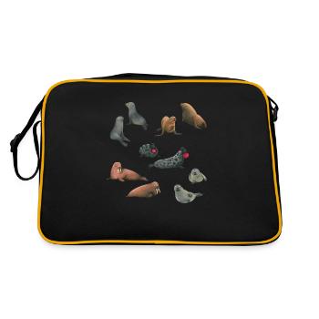 Amis de la mer - Sac Retro - noir/or - Dos