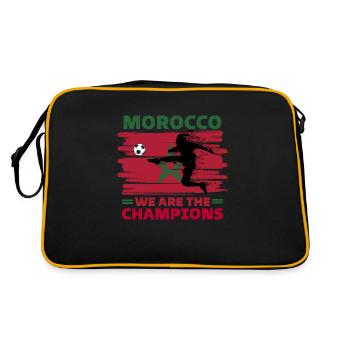 Maroc Football 2022 supporter de Maroc foot - Sac Retro - noir/or - Dos