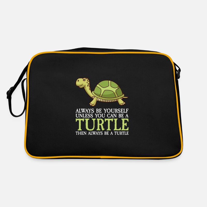 Always be a turtle turtles Retro Tasche