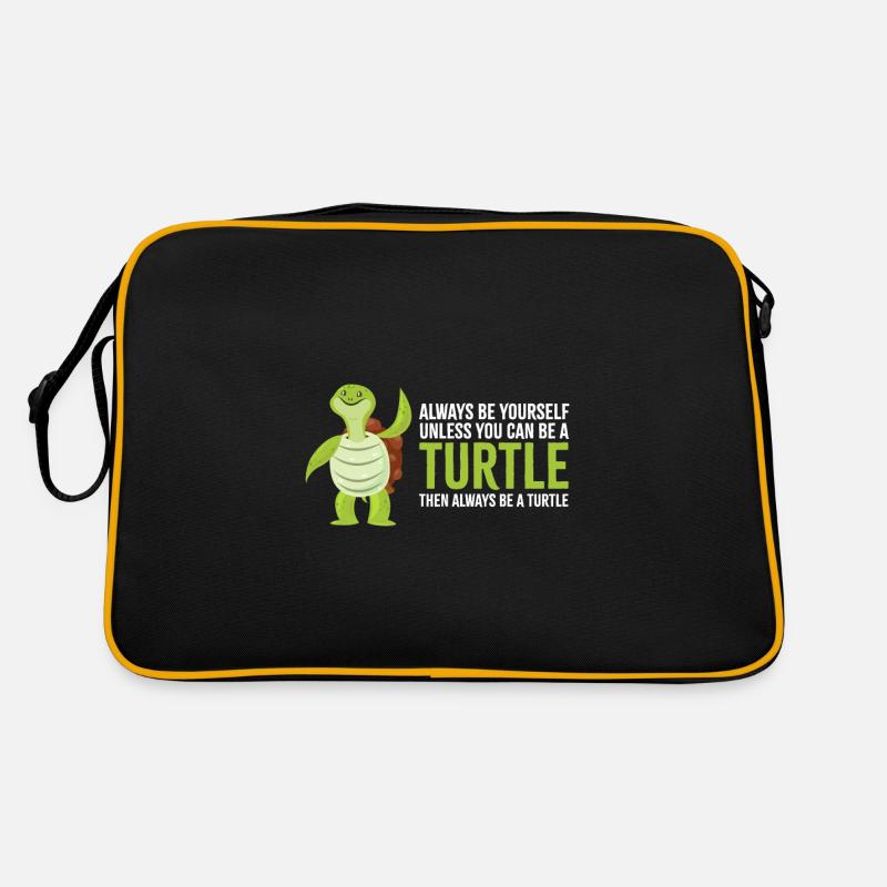 Always be a turtle turtles Retro Tasche