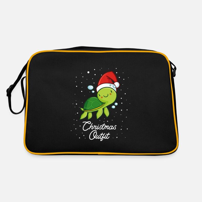 Tortue de Noël Sac Retro