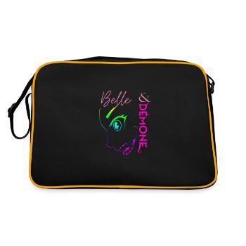 Belle et démone (rainbow style) - Sac Retro - noir/or - Dos