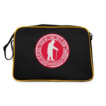 have fun at work - Retro Bag - black/gold - Back