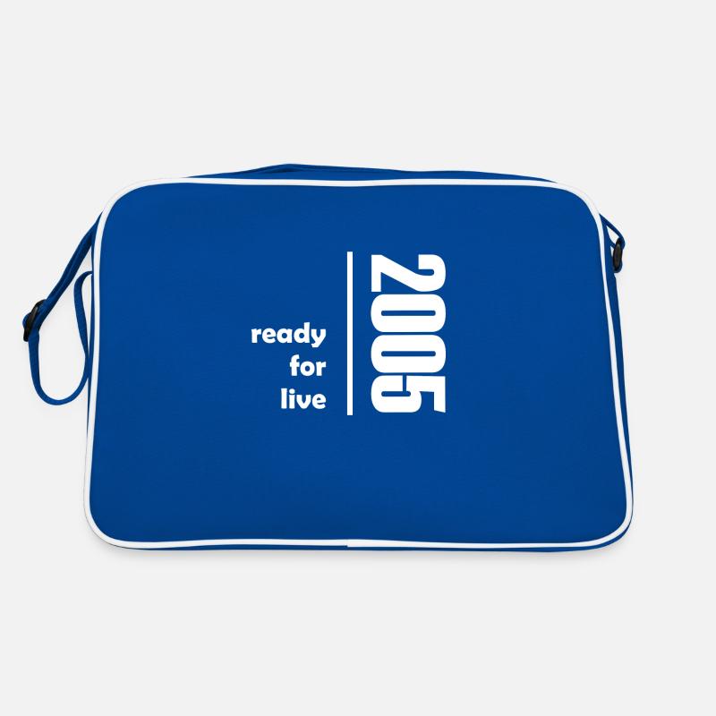 2005 ready for live white Retro Tasche