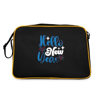 Bonjour Nouvel An - Sac Retro - noir/or - Dos