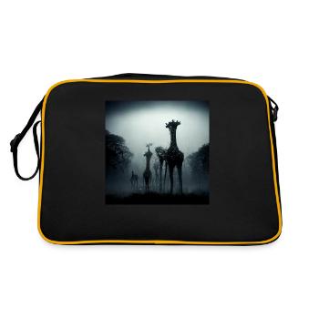 Girrafe in the dark - Retro Bag - black/gold - Back