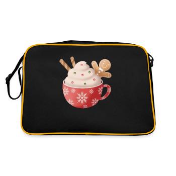 Coupe de Noël - Sac Retro - noir/or - Dos
