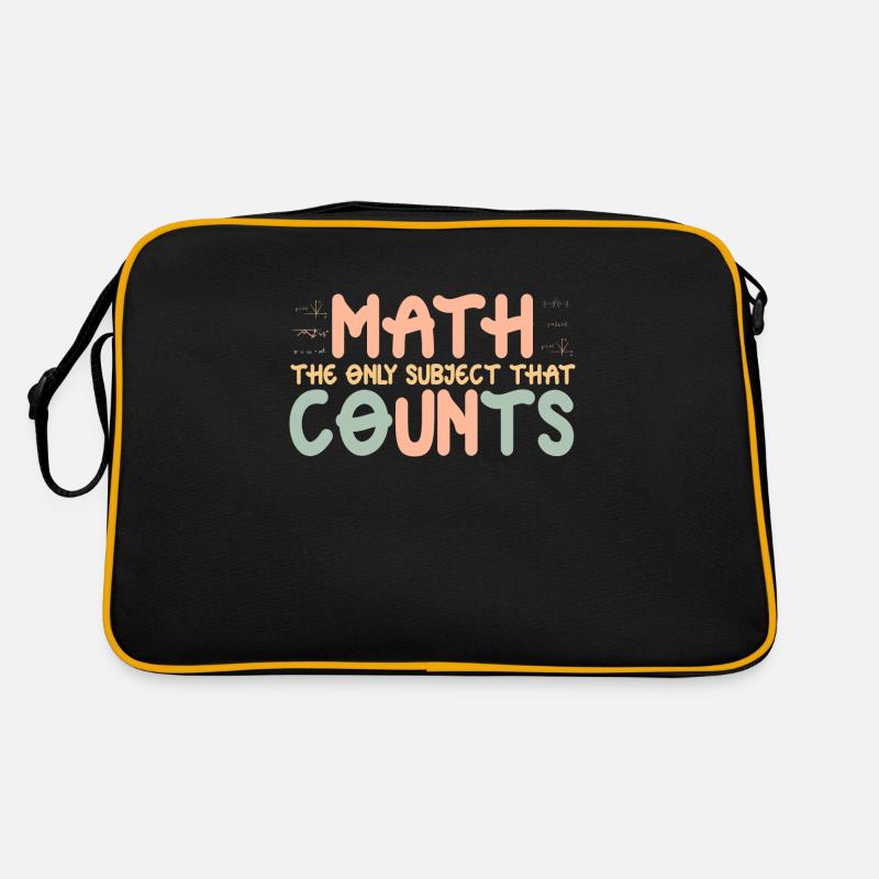 Les maths sont la seule matière qui compte Sac Retro