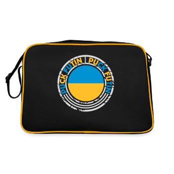 puck futin logo design - Retro Bag - black/gold - Back
