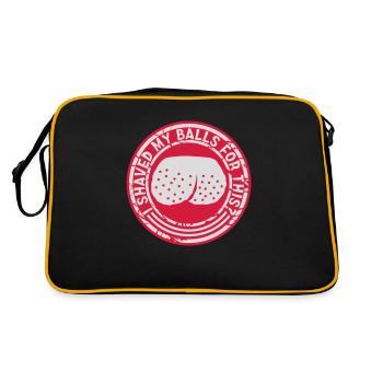 Je me suis rasé les couilles - Sac Retro - noir/or - Dos