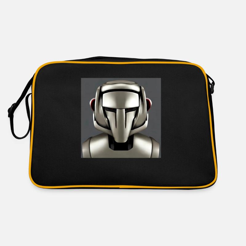 Buste d’un cyborg Buste de robot futuriste Sac Retro