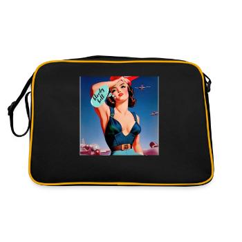 Bon sang... Conception de bandes dessinées - Sac Retro - noir/or - Dos
