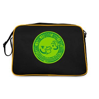 Je suis venu voir oublier - Sac Retro - noir/or - Dos