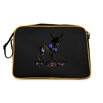 Cerf - Sac Retro - noir/or - Dos
