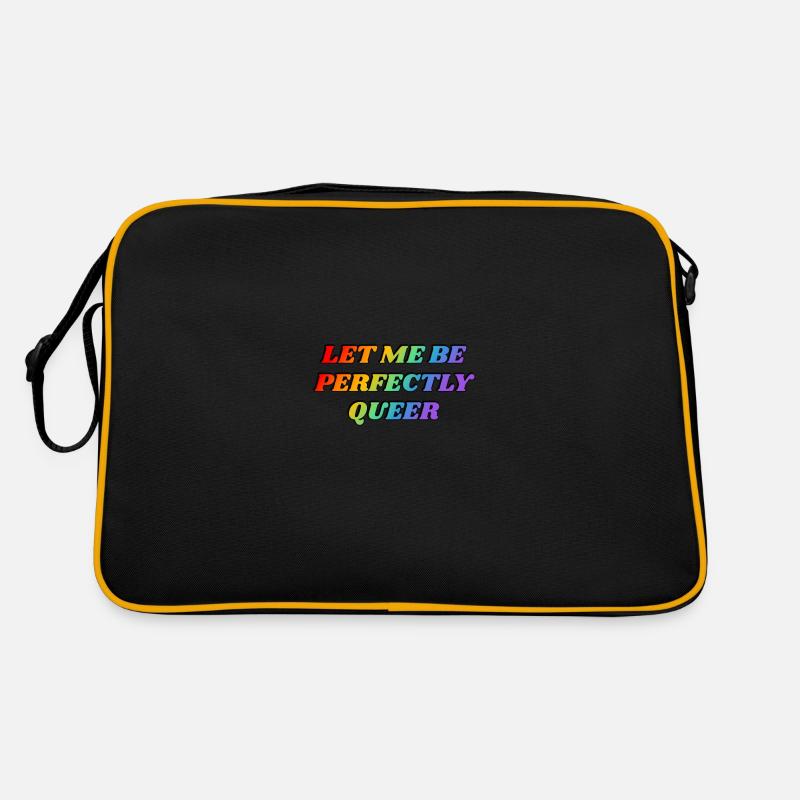 Let Me Be Perfectly Queer - rainbow Retro Bag