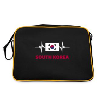 Corée du Sud Football 2022 Corée du Sud Heartbeat - Sac Retro - noir/or - Dos