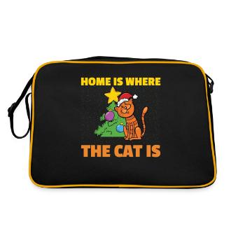 Home is where the Cat is - Retro Bag - black/gold - Back