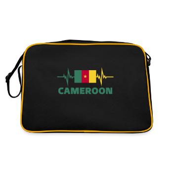 Cameroun Football 2022 battement de cœur Cameroun - Sac Retro - noir/or - Dos