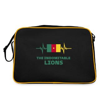 Cameroun Football 2022 battement de cœur Cameroun - Sac Retro - noir/or - Dos