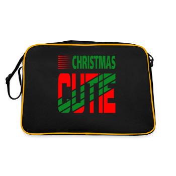 Christmas Cutie - Retro Bag - black/gold - Back