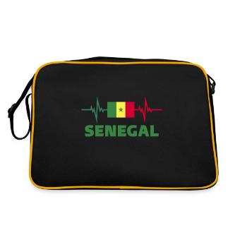 Senegal Football 2022 Heartbeat Senegal Football - Retro Bag - black/gold - Back