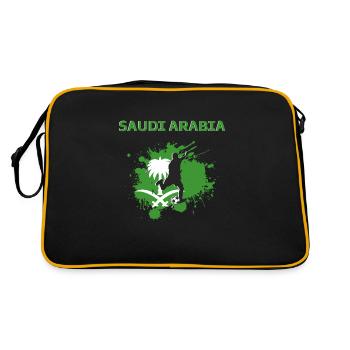 Arabie saoudite Football 2022 supporter Saoudien - Sac Retro - noir/or - Dos