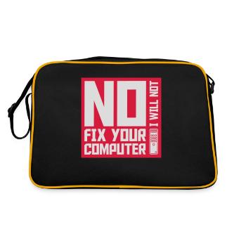 not fix your computer - Retro Bag - black/gold - Back