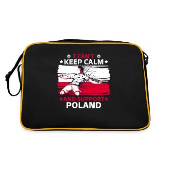 rester calme et soutenir la Pologne - Sac Retro - noir/or - Dos