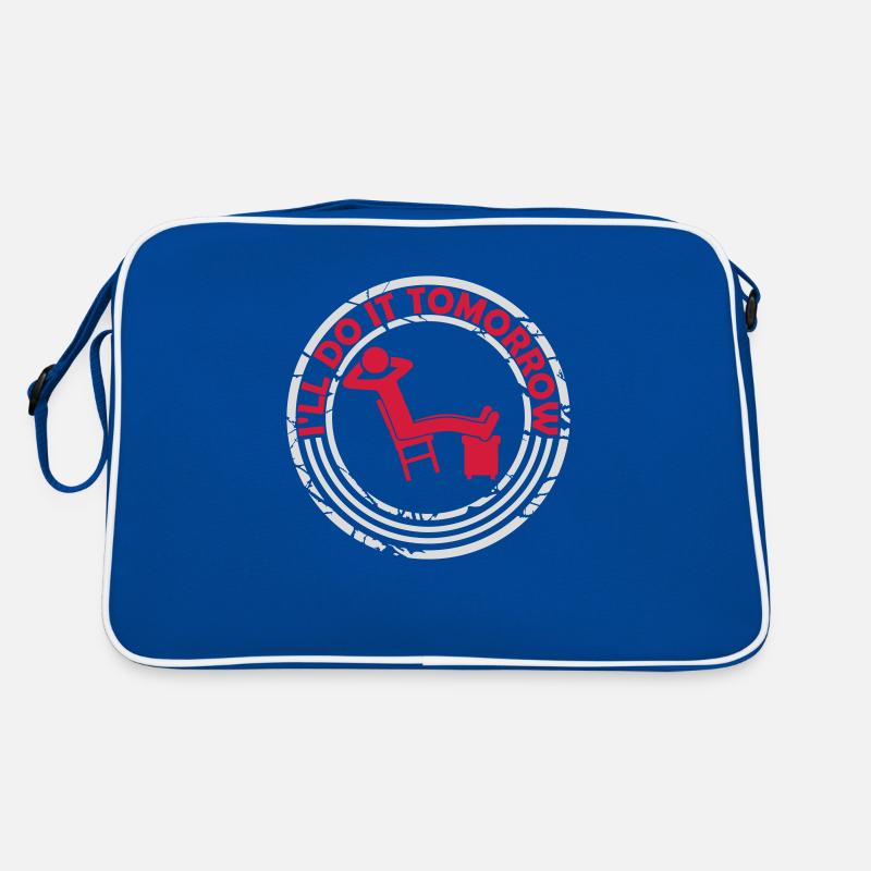 do it tomorrow Zitat Retro Tasche