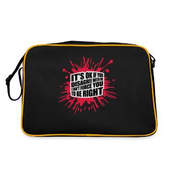 Vous n’êtes pas d’accord avec moi - Sac Retro - noir/or - Dos