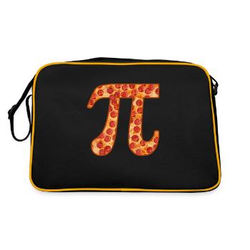 Pizza Pi Day Back to School - Retro Bag - black/gold - Back